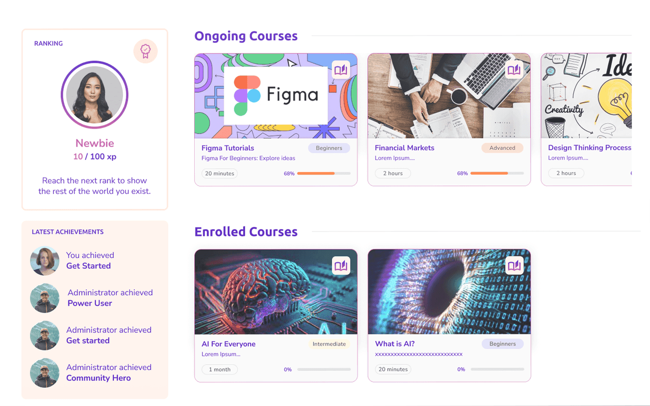 Screenshot dell'applicazione